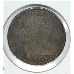 1804 HALF CENT VG/FINE