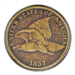 1857 FLYING EAGLE CENT F/VF