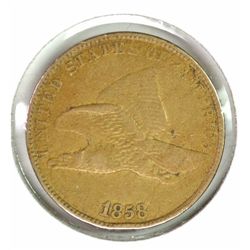 1858 FLYING EAGLE CENT XF