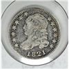 Image 1 : 1821 BUST DIME F/VF