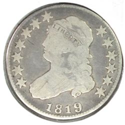 1819 BUST QUARTER VG