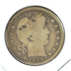 1896-S BARBER QUARTER AG