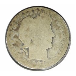 1901-O BARBER QUARTER AG