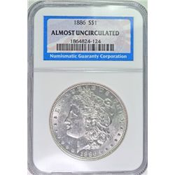 1886 MORGAN DOLLAR NGC AU