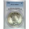 Image 1 : 1922 PEACE SILVER DOLLAR, PCGS MS-64+ SUPER