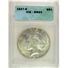 Image 1 : 1927-S PEACE SILVER DOLLAR. ICG MS-64  SEMI-KEY  VERY NICE