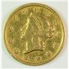 Image 1 : 1851-C $1.00 GOLD, AU-58 RARE!  VERY MUCH IN DEMAND CHARLOTTE MINT!