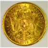 Image 2 : AUSTRIA 10 CORONA GOLD BU .098 OZ FINE GOLD