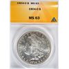 Image 1 : 1904-O MORGAN DOLLAR ANACS MS63