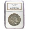 Image 1 : 1921 PEACE DOLLAR NGC MS62