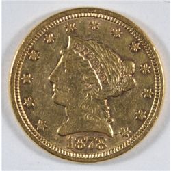1878 $2.50 GOLD LIBERTY XF