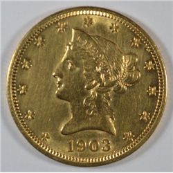 1903-O $10 GOLD LIBERTY AU