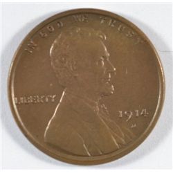 1914-D LINCOLN CENT NICE AU