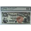 Image 1 : 1880 $10 US NOTE PMG 64 EPQ