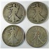 Image 1 : 4-1917-D OBV WALKING LIBERTY HALF DOLLARS "GRADING SET" (AG,GOOD,VG,FINE)