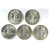 Image 1 : 5-1942 WALKING LIBERTY HALF DOLLARS MS63
