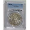 Image 1 : 1881-S MORGAN SILVER DOLLAR, PCGS MS-64+  WHITE