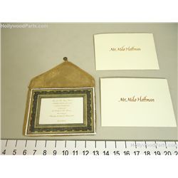 Antitrust Milo Hoffman (Ryan Phillippe) Screen Used Benefit Dinner Gold Invitation