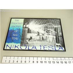 Antitrust Screen Used  The Greatest Hacker of All Time Nikola Tesla  Framed Art