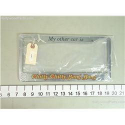 Chitty Chitty Bang Bang Silver License Plate Frame My Other Car Is A Chitty Chitty Bang Bang