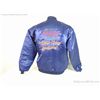 Image 2 : Chitty Chitty Bang Bang Embroidered Blue Satin Promotional Jacket Size Large