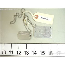 Hart's War Thomas Hart (Colin Farrell) Dog Tags and Stalag I.D. on Metal Chain