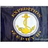 Image 2 : Into the Blue Vinyl Zephyr Expedition Flag 36" x 24"