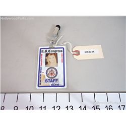 Legally Blonde 2 Elle Woods (Reese Witherspoon) Laminated US Congress Staff Pass with Photo