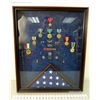 Image 2 : Lions for Lambs Screen Used Shadowboxed Military Pins and Medals with Triangular U.S. Flag