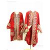 Image 1 : Man in the Iron Mask Porthos (Gerard Depardieu) Red Velvet Costume with Heavy Embroidered Coat