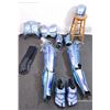 Image 3 : Robocop Reproduction Full Multiple Piece Resin Fiberglass Powder Blue Suit