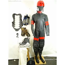 Rollerball Jonathan Cross (Chris Klein) Hero Complete Leather Skating Costume w/ Helmet and Rollerbl