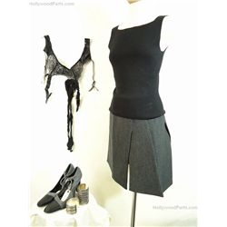 The Thomas Crown Affair Catherine Banning (Rene Russo) Black Wool Prada Outfit Costume