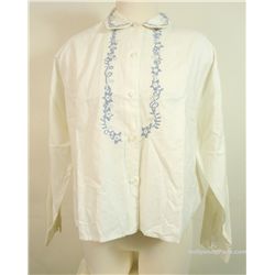 Thelma and Louise (Susan Saradon) Hero Blue Flower Embroidered Blouse