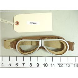 Windtalkers WWII Japanese Tank Controller Tan Leather Goggles