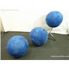 Image 1 : Zookeeper (Kevin James) Custom Made Contemporary Art Blue Ball Chair w/ Ottoman