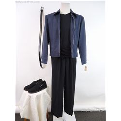 What's the Worst That Could Happen (Martin Lawrence) Blue Eisenhower Jacket, Black Slacks, Black Sue