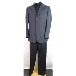 Be Cool Chili Palmer (John Travolta) Blue and Brown Striped Suit Costume