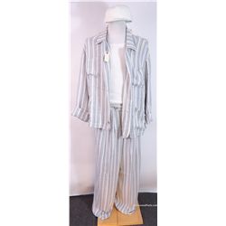 The Birdcage (Robin Willaims) Black and White Striped Long Sleeve Pajamas