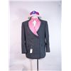 Image 1 : Legally Blonde 2 (Bob Newhart) Charcoal Grey Double Breasted Suit Jacket with Pink Lapel