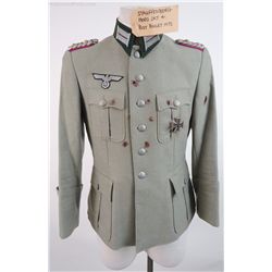 Valkyrie Colonel Claus Von Stauffenberg (Tom Cruise) Hero Green Wool Jacket with Bullet Wounds