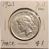 Image 1 : 1923 Peace Dollar BU