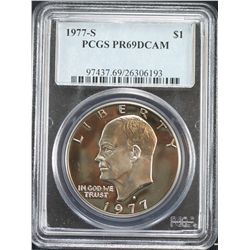 1977 Eisenhower PCGS PR69DCAM