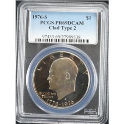 1976-S Eisenhower PCGS PR69DCAM