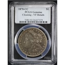 1878-CC Morgan PCGS Genuine - VF