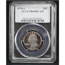1978 Washington Quarter PCGS PR69DCAM