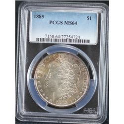 1885 Morgan PCGS MS64