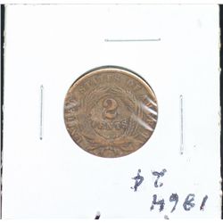 1864 2 Cent