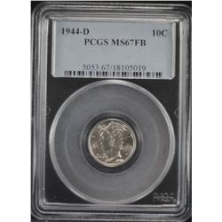 1944-D Mercury Dime PCGS MS67FB