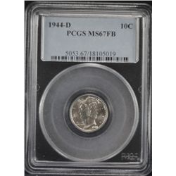 1944-D Mercury Dime PCGS MS67FB